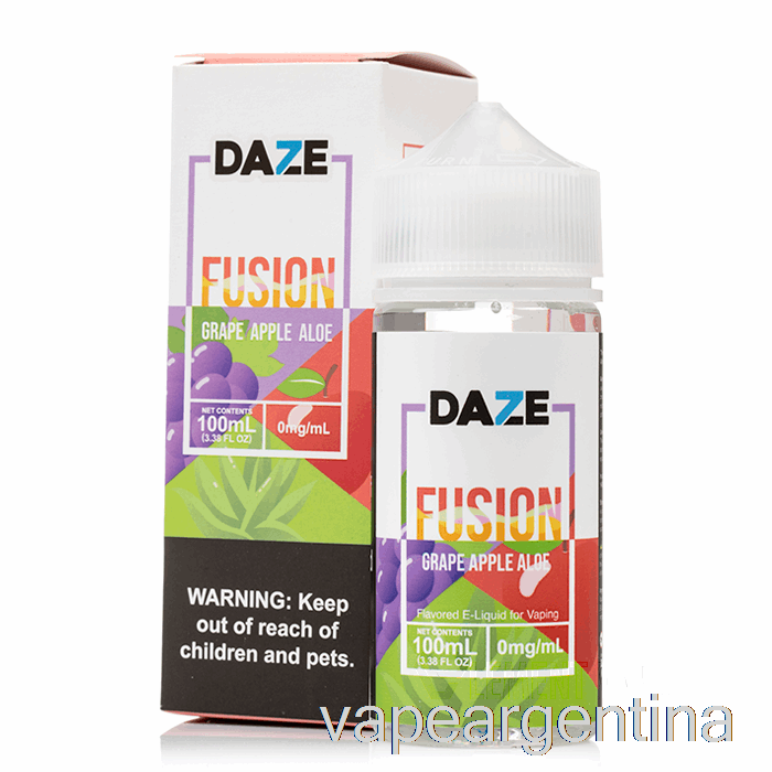 Aloe Uva Manzana - 7 Daze Fusion - 100ml 6mg Vape Argentina